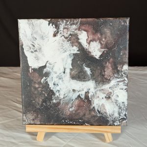 "Spilled" - Kleines Gemälde