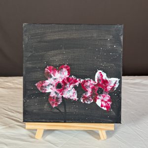 "Schattenblüten" - Kleines Gemälde