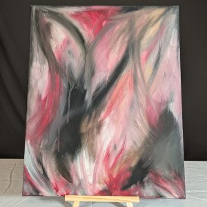 "Burn" - Mittelgroßes Gemälde