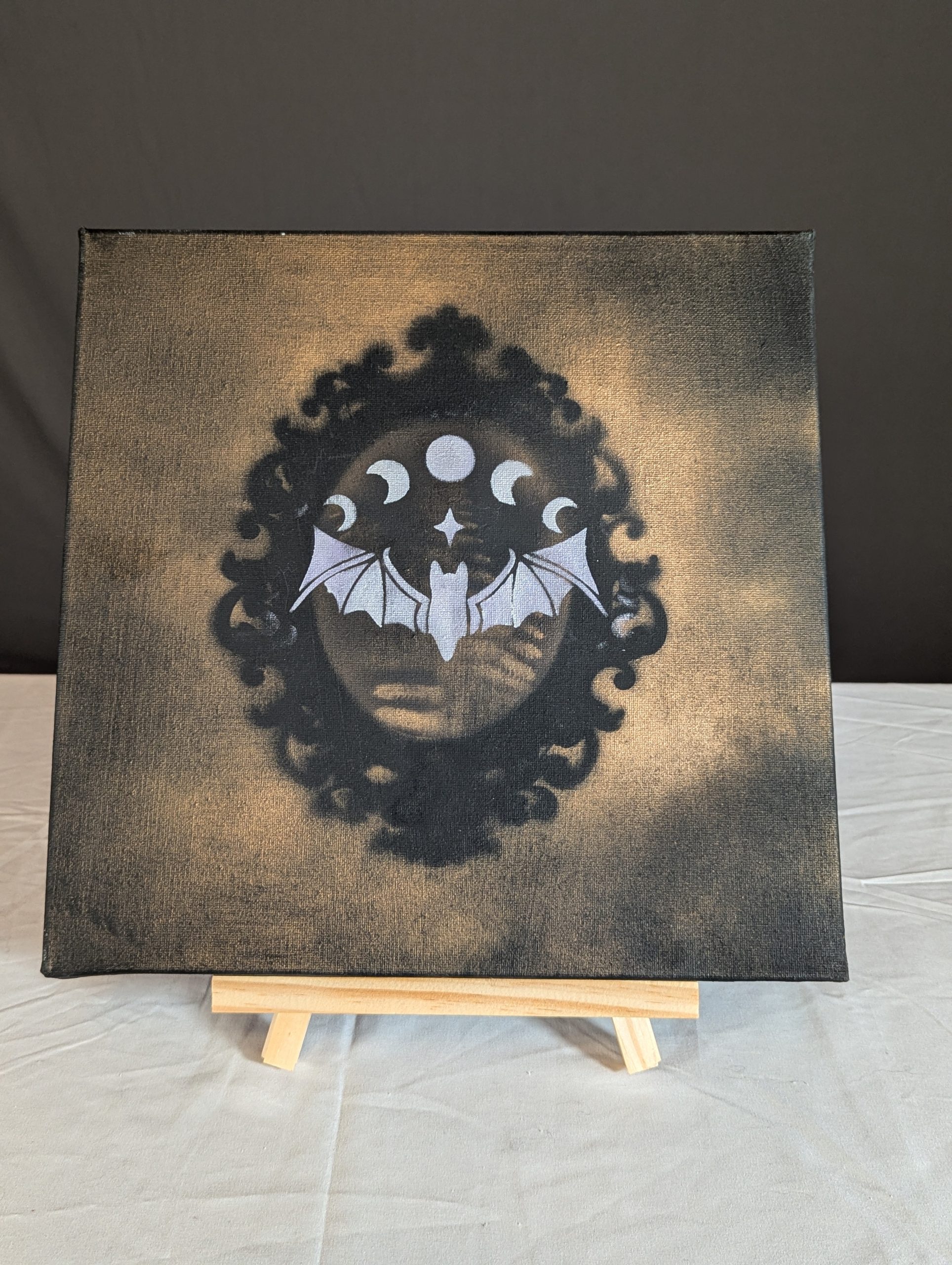 "Bat" - Kleines Gemälde