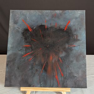 "Zerreißpunkt" - Kleines Gemälde