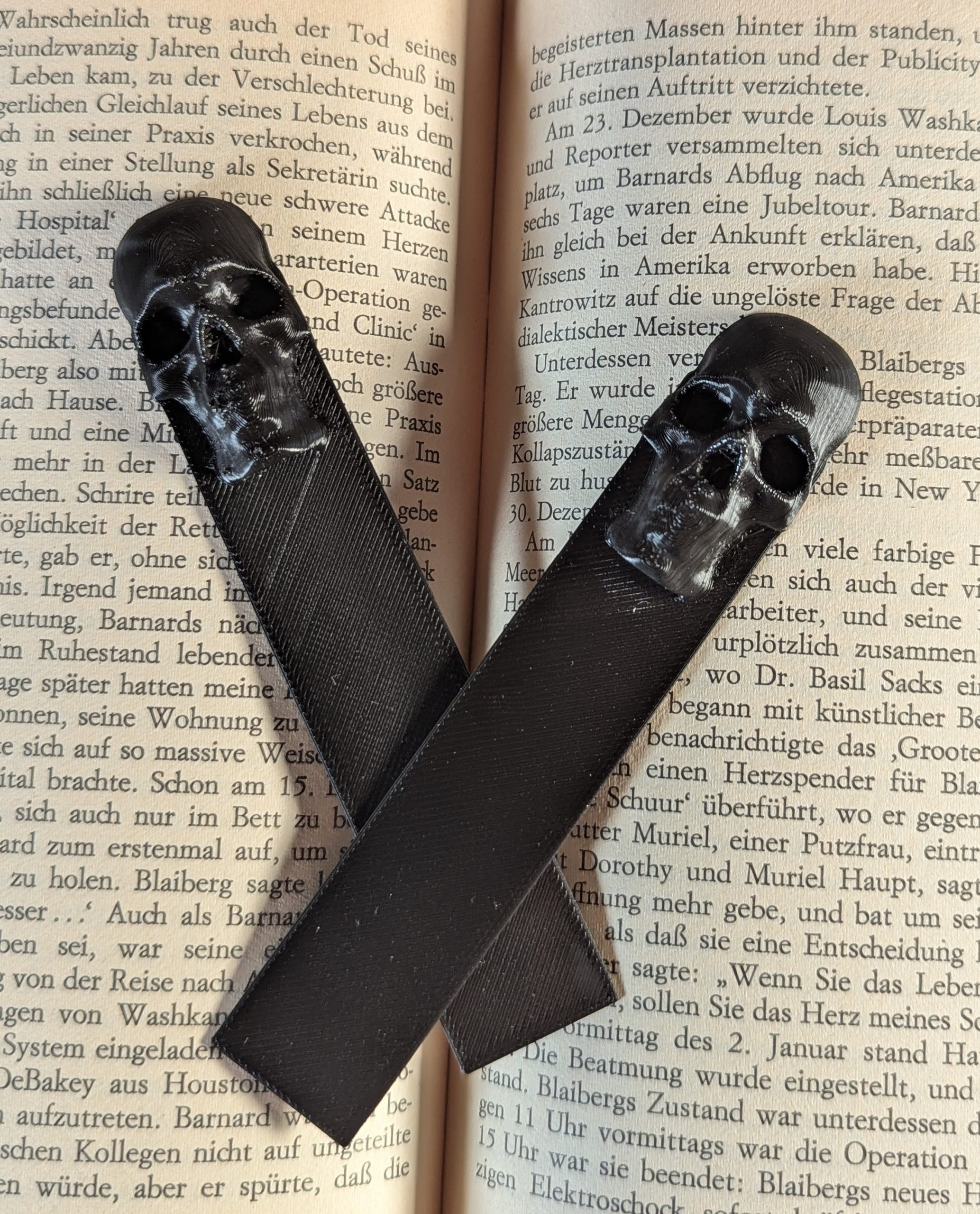 Lesezeichen Schädel